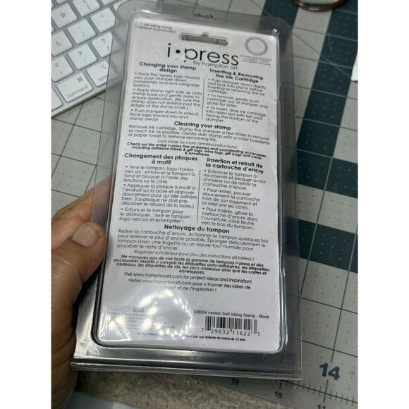 I-Press Self-Inking Stamp By Hampton Art For Cards & Crafts - Picture 3 of 9